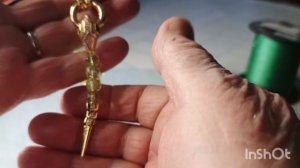 Создание нового украшения из бусин хризолита ювелирного качества с подвеской " змейка"