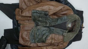 40802 Микс из кожи винтаж, 4пак, LEATHERS VINTAGE MIX 1/2, секонд (vintage/extra) оптом