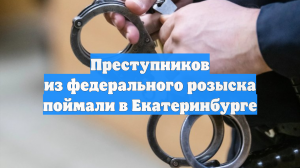 Преступников из федерального розыска поймали в Екатеринбурге