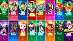 Мультики для Детей Щенячий Патруль Tiles Hop - СКАЙ, КРЕПЫШ, РАЙДЕР, МАРШАЛЛ, ЛИБЕРТИ, ГОНЩИК