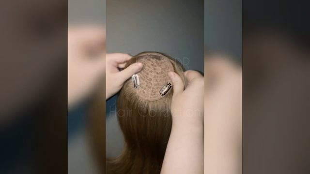 Затылочная НАКЛАДКА, с невидимым краем #накладканаволосы #натуральнаянакладка #накладкадляобъёма