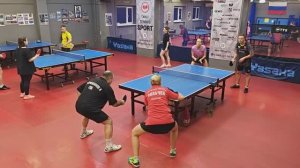 отбор Мешков/Файтельсон (945) - Стрижанов/Фильчева (1058) настольный теннис Парный турнир 16.11 СПб