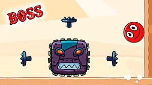 БОСС ИНОПЛАНЕТЯНИН новый Ред Бол красный шарик мульт игра на андроид прохождение