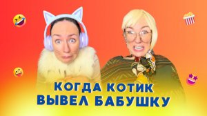 🍿КОГДА КОТИК ВЫВЕЛ БАБУШКУ🤣 Смешные ШОРТСЫ про семью #shorts