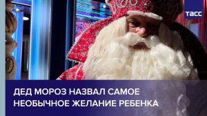 Дед Мороз назвал самое необычное желание ребенка