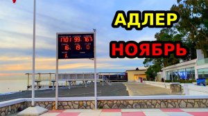 АДЛЕР | 20.11.2025 | ОБСТАНОВКА НА ПЛЯЖАХ  | МАНДАРИН | ЧАЙКА | ЮВ |ЛАЗУРЬ ОГОНЕК