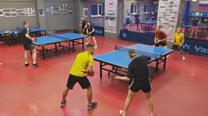 II ф. Остроумов/Бурикова (1194) - Гуреев/Славинская (1011) настольный теннис Парный турнир 16.11 СПб