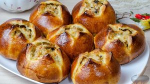 Мясо и грибочки в румяных мешочках. ПИРОЖКИ С КУРИЦЕЙ, ГРИБАМИ И СЫРОМ