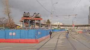 Строительство развязки на пересечении МСД с Открытым шоссе (ноябрь 2025)