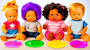 🌀 Мой детский сад! Играем и делаем цветные слаймы своими руками! 🎨