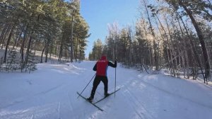 40 минут чистого релакса: лыжная прогулка по зимнему лесу под Deep House. (Relax, лыжня, природа)