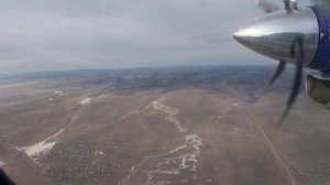 Чита.Забайкальский край аэропорт Кадала.Снижение и посадка Л410 .