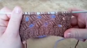 Узор на двух спицах