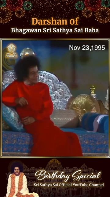Божественный Даршан Шри Сатья Саи 🙏
