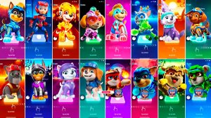 Мультики для Детей Щенячий Патруль Tiles Hop - ГОНЩИК, РАЙДЕР, МАРШАЛЛ, СКАЙ, РОККИ, ЭВЕРЕСТ