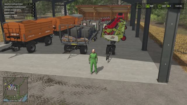 Farming Simulator 25 - продать урожай и купить ангар
