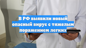 В РФ выявили новый опасный вирус с тяжелым поражением легких