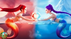 KPOP Соревнование "Горячее против холодного" Русалка Мира в огне против ледяной русалки Руми