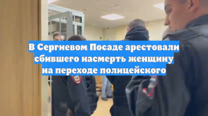 В Сергиевом Посаде арестовали сбившего насмерть женщину на переходе полицейского