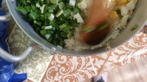 С утра на кухне, готовим...