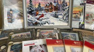 Зима в вышивке. Подборка сюжетов на зимнюю тему: готовые работы, процессы, запасы, схемы из журналов