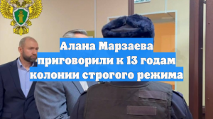Алана Марзаева приговорили к 13 годам колонии строгого режима