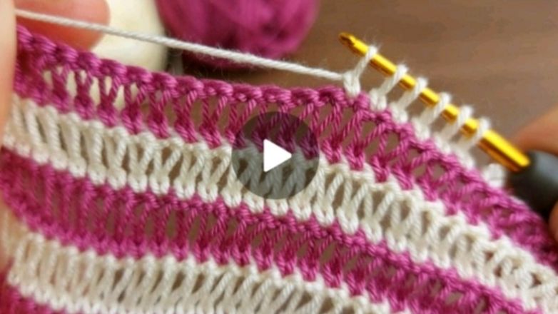 ТУНИССКОЕ ВЯЗАНИЕ КРЮЧКОМ❤ #все_в_жизни_связано #вязаниекрючком #тунисскоевязание смотреть онлайн