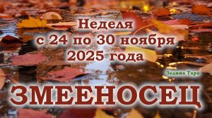 ЗМЕЕНОСЕЦ | ТАРО прогноз на неделю с 24 по 30 ноября 2025 года