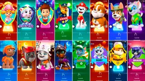 Мультики для Детей Щенячий Патруль Tiles Hop - СКАЙ, ЭВЕРЕСТ, РАЙДЕР, ГОНЩИК, МАРШАЛЛ, КРЕПЫШ