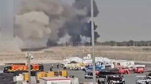 На аэрошоу в Дубае упал индийский истребитель Tejas