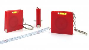 Брелки-рулетки на 1 метр с уровнем