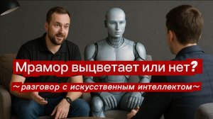 ВЫЦВЕТАЕТ МРАМОР ИЛИ НЕТ? ДИАЛОГ С ИСКУССТВЕННЫМ ИНТЕЛЛЕКТОМ.