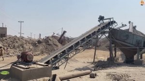 Строительство, дробление щебёнки