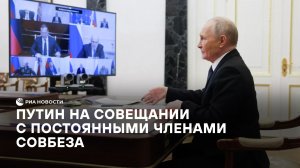 Путин на совещании с постоянными членами Совбеза
