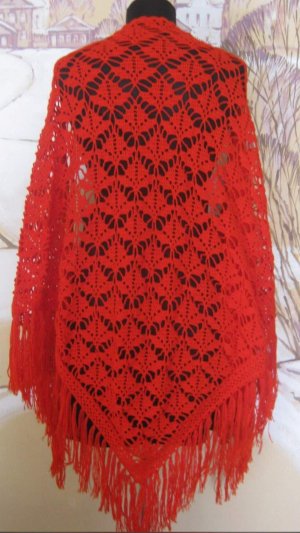 МК Узор для шали _Листья_