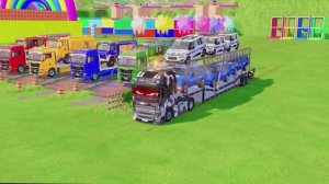 Смотрим, как автовозы перевозят машинки! ПЕРЕВОЗКА МАШИНОК С МИГАЛКАМИ И СИРЕНОЙ.