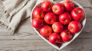 The apple on our table is 3