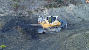 Строительство, срезаем горный склон, продолжение