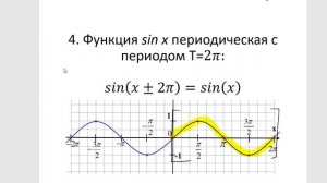 Тригонометрические функции