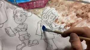 Детский рисунок. Тема : безопасность на железной дороге