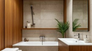 Отделка ванной комнаты пластиком.