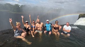 Вертолет над водопадом Виктория, #Купель дьявола