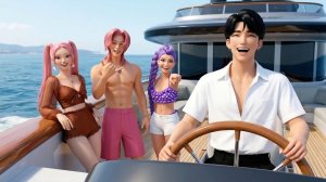 Спасение Руми и Джину с необитаемого острова.