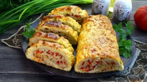 Гармония вкусов. СЫРНО-ЯИЧНЫЙ РУЛЕТ С МЯСНОЙ НАЧИНКОЙ