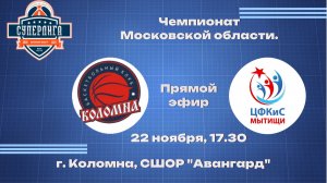 Чемпионат МО среди мужских команд. Авангард (г. Коломна) - БК Мытищи (г. Мытищи)