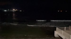 Ночное море. Шторм. #кабардинка