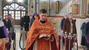 Литургию в праздник Собора Архистратига Михаила и прочих Небесных Сил в соборе совершили священники