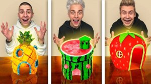 ВЛАД А4 - КТО ЛУЧШЕ ПОСТРОИТ ДОМ ИЗ ФРУКТОВ ЧЕЛЛЕНДЖ ! А4