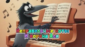 Ворона Ася и ноты