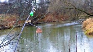 Рыбалка 19 ноября на малой реке на 10 донок на голавля и налима